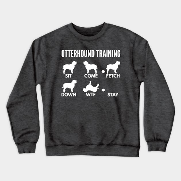 Otterhound Training Boxer Dog Tricks Crewneck Sweatshirt by DoggyStyles